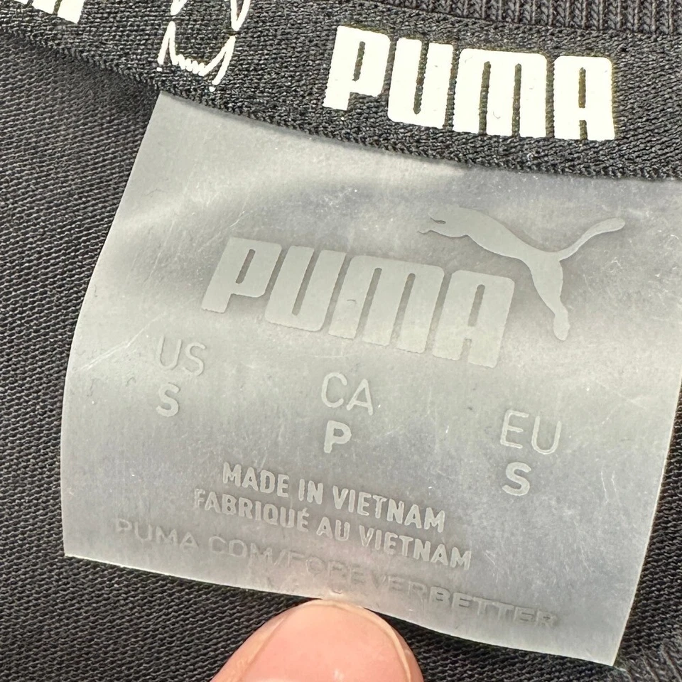 Puma x Reintroduce Jersey Tee Shirt Womens Small Black Activewear Ladies NEW - Image 4 of 4