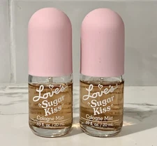 2X Dana Love's Sugar Kiss Cologne Mist 0.69 oz/20ml Spray