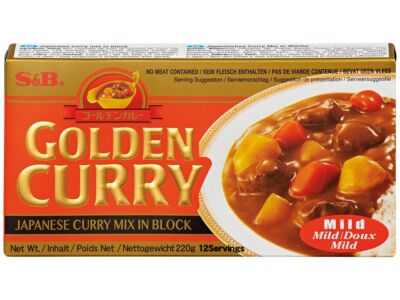 S&B GOLDEN CURRY Japanisches Curry Mix in Würfel 220g MILD