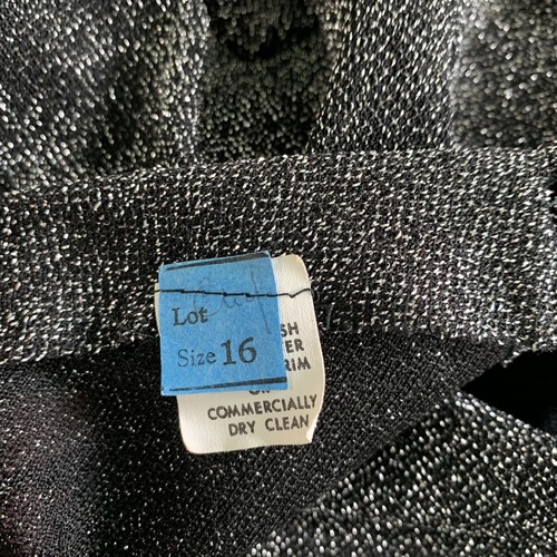 Vintage 1970’s Boho Hippie Lurex Sparkle Metallic Maxi Dress Size Medium - Picture 5 of 9