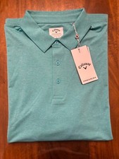 NWT MEN'S CALLAWAY POLO, SIZE: L, COLOR: CERAMIC HEATHER M14