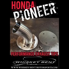 HONDA PIONEER 1000 UTV PERFORMANCE 45° BEND EXHAUST TIP USA MADE