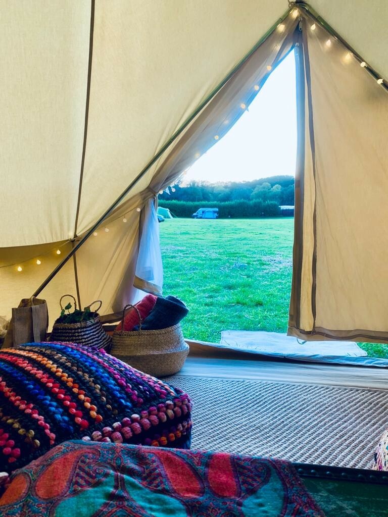 GLAMPING 5m BELL TENT *HIRE* South Wales Coast Gower Brecon Tenby