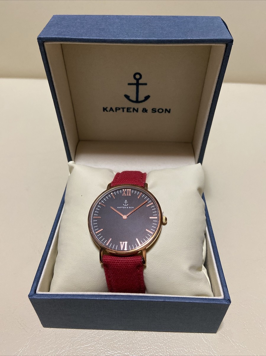 Kapten And Son Watches Price Kapten Son CANVAS Black Dial Rose