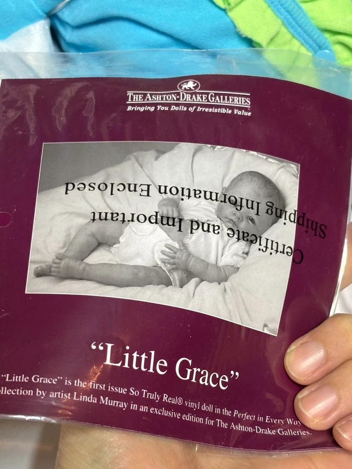 Ashton Drake Galleries Little Grace muñeca bebé renacido realista bebé recién nacido Foto 3 de 4