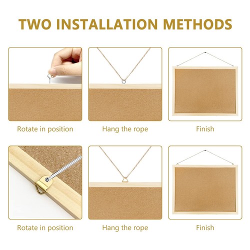 Cork Board Bulletin Board, 15.7"X 12" pin Boards for Walls, Oak Wood new item - Picture 6 of 7