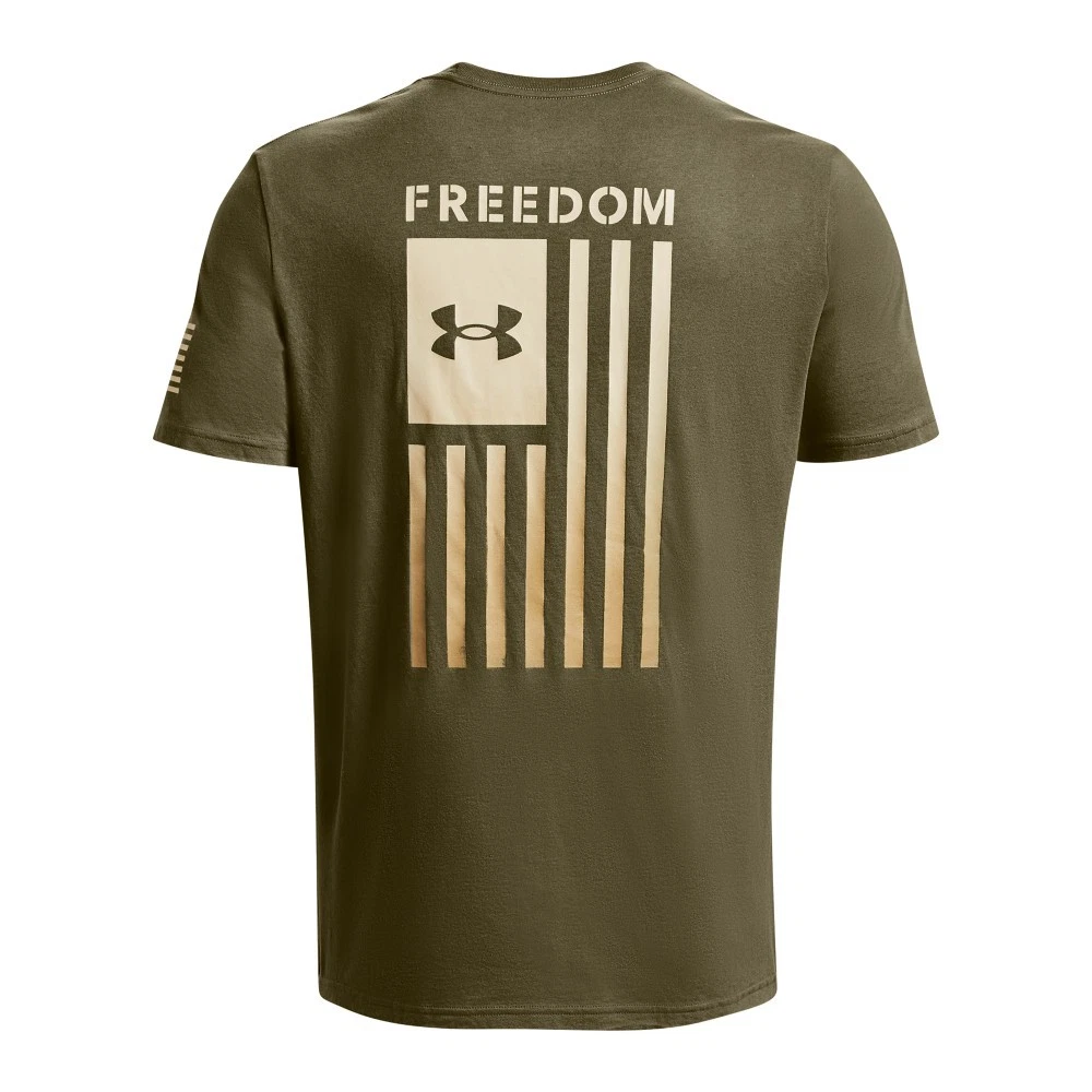 Under Armour 1377056 Men's UA Freedom Flag Gradient T-Shirt, OD Green, Medium
