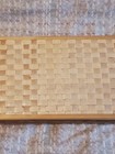 Vintage Bahamas Souvenir Wood Weave Bamboo Jewelry Box Rattan Box Red Interior — photo 5