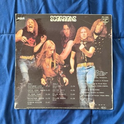 OG 1976 IMPORT Scorpions FIRST PRESSING Virgin Killer RCA ALL ORIGINAL! VG+