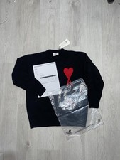 Pull Ami Paris cœur rouge – authentique – neuf avec étiquettes