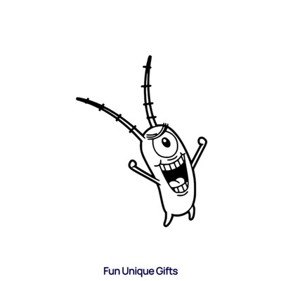 Plankton SpongeBob Vinyl Decal Sticker -Multiple Colors & Sizes- SHIPS FREE!