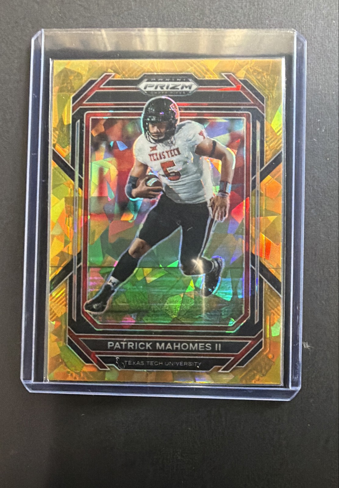 2023 Panini Prizm Draft Picks - Patrick Mahomes II #81 Gold Ice Prizm