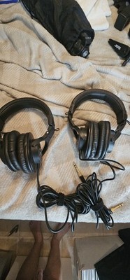 2 Pairs Audio-Technica ATH-M30X Professional Monitor Headphones