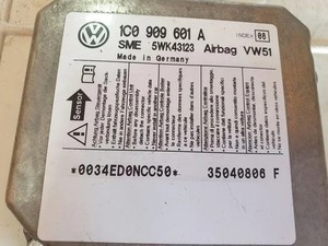 SKODA FABIA I 6Y2 Airbag-Steuergerät 5WK43123 6Q0909601A 1.40 Petrol 18237105