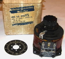 NOS GE/GENERAL ELECTRIC VOLT-PAC VARIABLE TRANSFORMER 4.5A 120 IN, 0-120/140 OUT