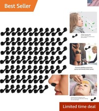 100 Disposable Nose Filter Sponges - Black Nose Plugs for Tanning  Dust Prot...