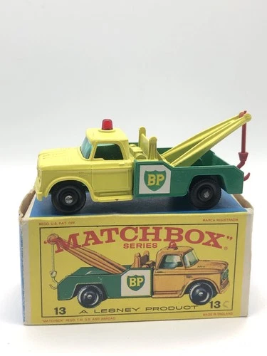 1960’s Lesney Matchbox No.13  BP Dodge Tow Truck In Original Box England