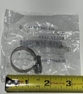 1979-2018 OEM Kawasaki KDX KLX KLR KX Cooling Hose Clamp NOS 92037-1589