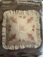 Janlynn Charmin SHADOW OAK Candlewicking Pillow Kit 2869