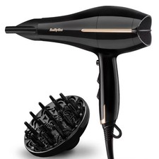 Image of BABYLISS 5552U Salon Pro Ionic Hair Dryer 2200W 2 Speed 3 Heat Setting Black