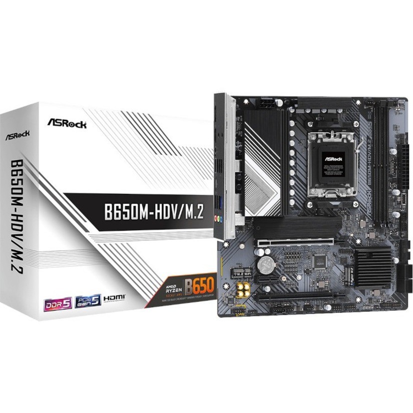 ASRock B650M-HDV/M.2 AM5 MicroATX AMD Motherboard for sale