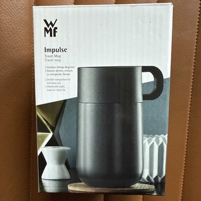 WMF Impulse Travel Mug Isolierbecher Thermobecher Edelstahl Anthrazit 300 ml