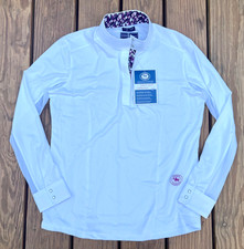 Essex Classics Long Sleeve Show Shirt In Whitecamo Womens Xl - Msrp 148 Essex Classics Long Sleeve Show Shirt In Whitecamo Womens Xl - Msrp 148
