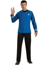 Star Trek Into Darkness Blue Spock Adult Deluxe Grand Heritage Costume Shirt