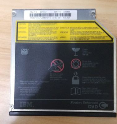 92P6567 , 39T2663,  - Ultrabay Enhanced Device DVD-RAM/ RW Drive PCC 12.7 MM US