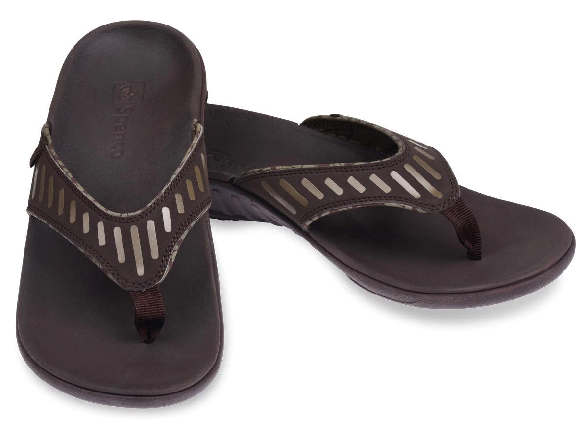 Spenco Yumi Tribal (Pattern) in Coffee Bean Sandal - Men's Size - 12 US