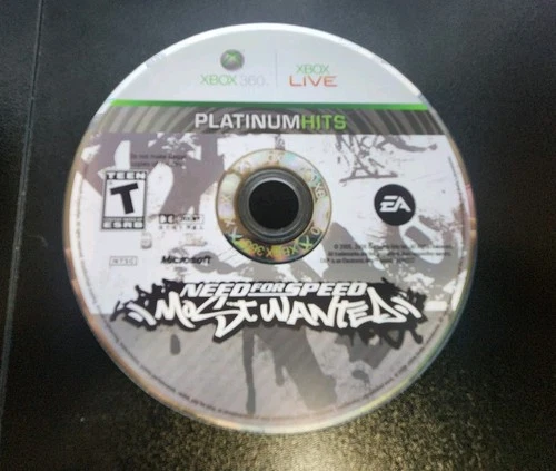 Need for Speed: Most Wanted (Microsoft Xbox 360, 2005) Platinum Hits Disc Only