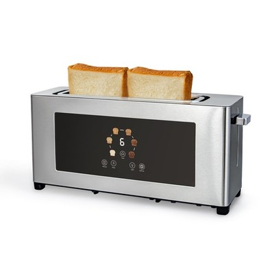 2 Slice Toaster with Touch Screen, Slim Toaster For Long Slice, 1.6'' Wide Slo...