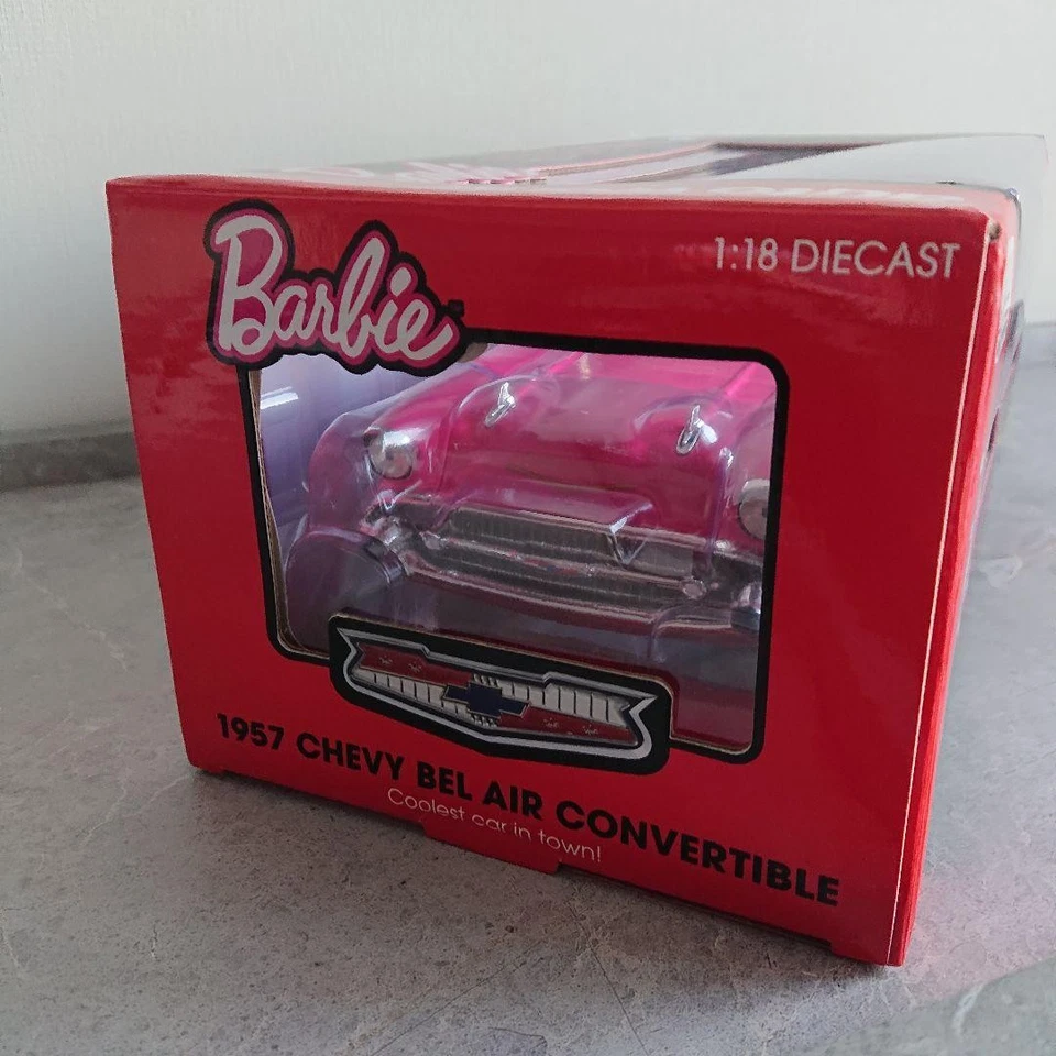 Auto World 1957 Chevrolet Bel Air Barbie 1/18 Minicar - Image 3 of 4
