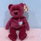 VINTAGE Ty Beanie Baby~VALENTINA the VALENTINE'S DAY BEAR ~8"~