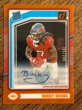 2024 Panini Clearly Donruss Football - Bucky Irving #86 Orange Auto /249