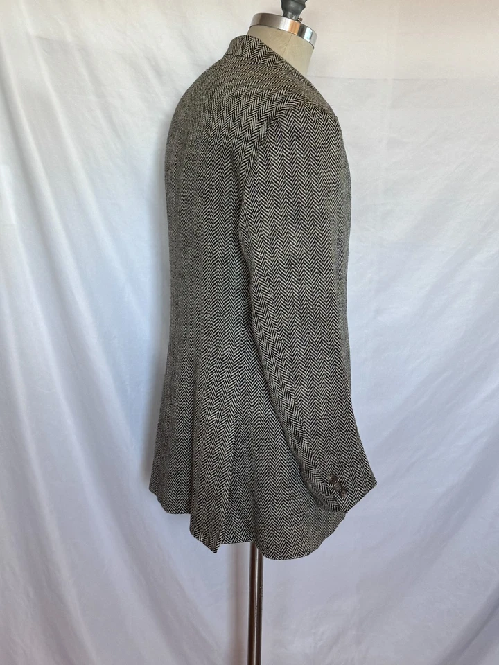 $1195 POLO Ralph Lauren Hombres Italia Lino Seda Espiga Abrigo Deportivo 44 R Foto 3 de 4