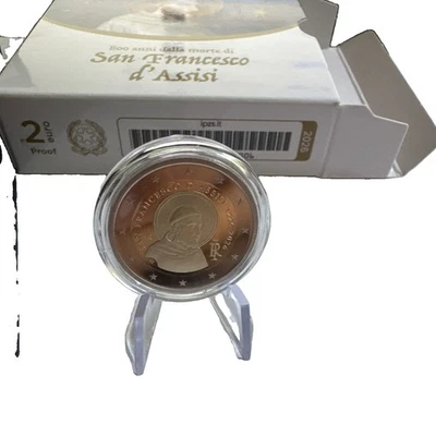 2 Euro Italien 2026 Assisi In Proof Polierte Platte - Bild 1 von 3
