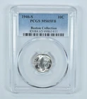 1946-S Roosevelt Dime Boston Collection MS65 FB PCGS Blue Label *6641