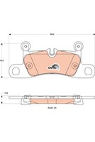 TRW BremsbelÄGe Bremsbelagsatz Hinten Passend FüR Porsche 911 Cayenne VW Touareg