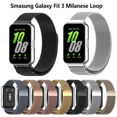 Milanese Loop Strap for Samsung Galaxy Fit 3 Band Stainless Steel Magnetic