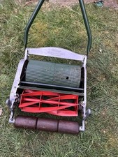 Ransomes Ajax Mark 4 12" Push Lawn Mower Vintage with Split Rear Roller