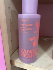 VICTORIA  S SECRET PINK CANDY HEARTS FRAGRANCE BODY MIST SPRAY SPLASH 8.4 oz