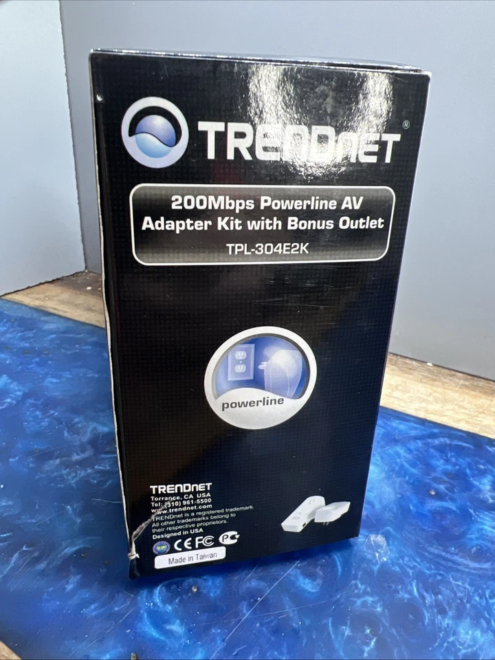 TRENDNet Powerline AV Home Networking Adapter Kit 200Mbps RJ-45 TPL-304E2K NEW - Image 4 of 4