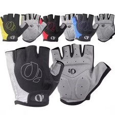 1Pair Gel Half Finger MTB Road Bike Gloves Anti-Slip Anti-Sweat Shockproof Cycli