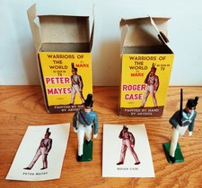Vtg Marx Warriors of the World, West Point Cadet Peter Mayes  Roger Case, boxes