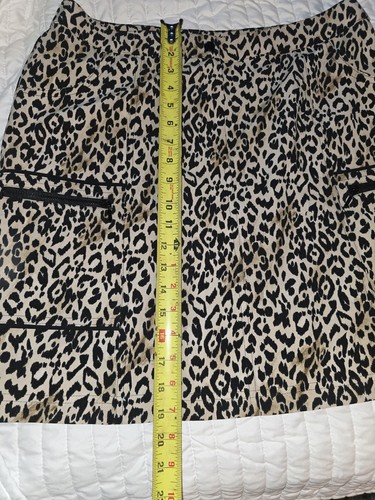 Chicos Zenergy Womens Tennis or Golf Skort Animal Print Size 2 = Large - 第 10/12 張圖片