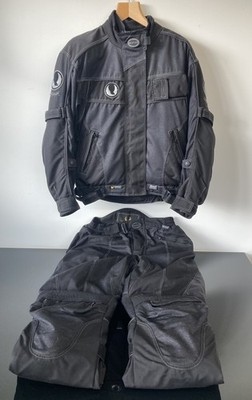 Belstaff Cordura Hytrel Motorrad Jacke & Hose mit Rüstung & Futter Größe 16