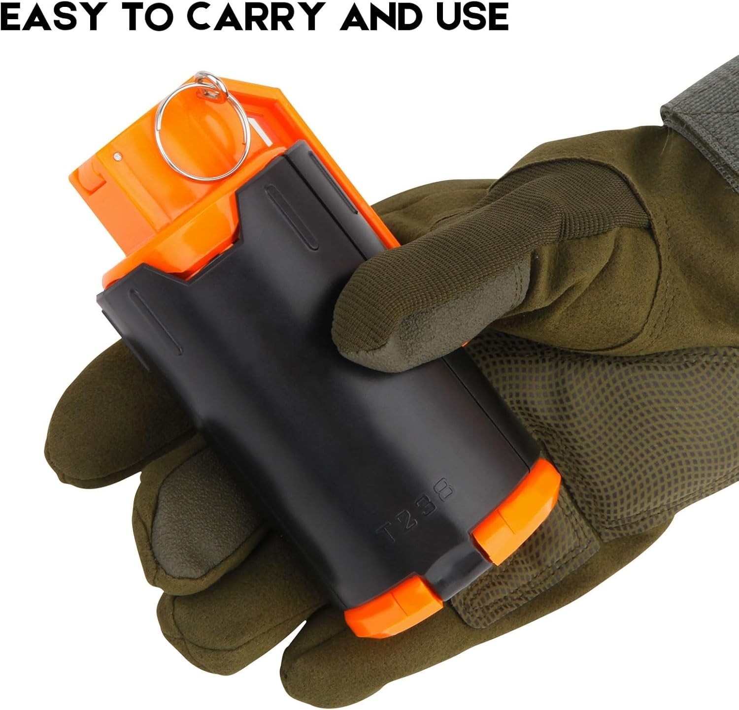 Lightweight Plastic Toy Grenade for CS Battle – Includes Foam Balls & Storage