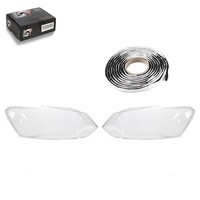 2X Scheinwerfer Glas Streuscheibe Links Rechts Set FüR VW Polo 6R 6C 2009-2017