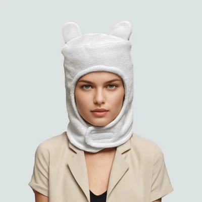 Unisex Adventure Time Finn Hat Halloween Cosplay Costume Cap 2025 Fancy Dress - Image 1 of 4